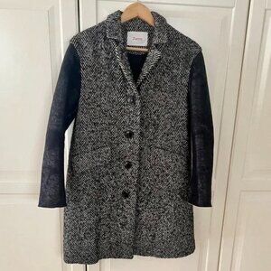 Jucca Italian coat wool Herringbone small